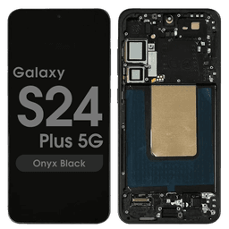 Refurbished - OLED Screen and Digitizer Assembly w/ Frame for Samsung Galaxy S24 Plus 5G (S926) (US Version / International) (Onyx Black)