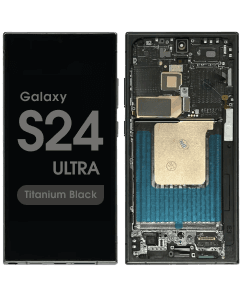 Refurbished - OLED Screen and Digitizer Assembly w/ Frame for Samsung Galaxy S24 Ultra (S928) (US / International Version) (Titanium Black)