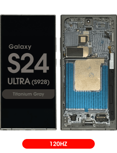 Aftermarket - 120Hz Soft OLED Screen and Digitizer Assembly w/ Frame for Samsung Galaxy S24 Ultra (S928) (Titanium Gray)
