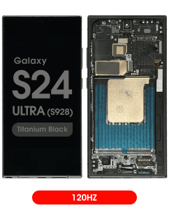 Aftermarket - 120Hz Soft OLED Screen and Digitizer Assembly w/ Frame for Samsung Galaxy S24 Ultra (S928) (Titanium Black)