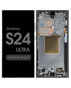 Service Pack - OLED Screen and Digitizer Assembly w/ Frame for Samsung Galaxy S24 Ultra (S928) (US / International Version) (Titanium Black)