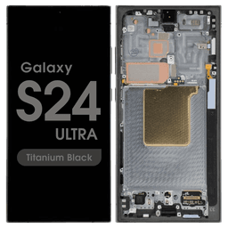 Aftermarket - Soft OLED Screen and Digitizer Assembly w/ Frame for Samsung Galaxy S24 Ultra (S928) (Titanium Black)