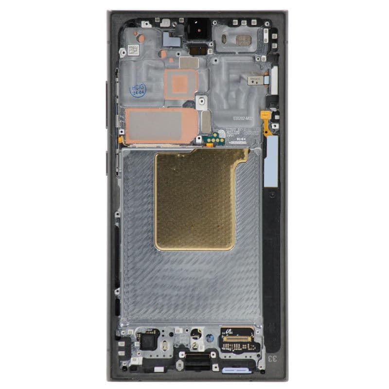 Service Pack - OLED Screen and Digitizer Assembly w/ Frame for Samsung Galaxy S24 Ultra (S928) (US / International Version) (Titanium Black)
