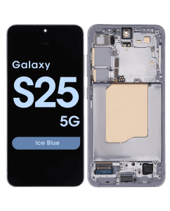 Service Pack - OLED Screen and Digitizer Assembly w/ Frame for Samsung Galaxy S25 5G (S931) (US / International Version) (Ice Blue)
