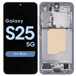 Service Pack - OLED Screen and Digitizer Assembly w/ Frame for Samsung Galaxy S25 5G (S931) (US / International Version) (Ice Blue)