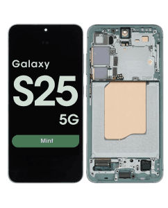 Service Pack - OLED Screen and Digitizer Assembly w/ Frame for Samsung Galaxy S25 5G (S931) (US / International Version) (Mint)
