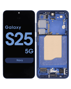 Service Pack - OLED Screen and Digitizer Assembly w/ Frame for Samsung Galaxy S25 5G (S931) (US / International Version) (Navy)