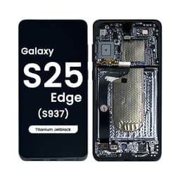 Refurbished - OLED Screen and Digitizer Assembly w/ Frame for Samsung Galaxy S25 Edge (S937) (Titanium Jetblack)