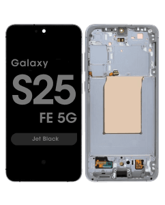 Refurbished - OLED Screen and Digitizer Assembly w/ Frame for Samsung Galaxy S25 FE 5G (S731) (US / International Version) (Jet Black)