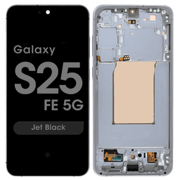 Refurbished - OLED Screen and Digitizer Assembly w/ Frame for Samsung Galaxy S25 FE 5G (S731) (US / International Version) (Jet Black)