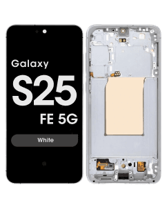 Refurbished - OLED Screen and Digitizer Assembly w/ Frame for Samsung Galaxy S25 FE 5G (S731) (US / International Version) (White)