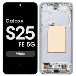 Refurbished - OLED Screen and Digitizer Assembly w/ Frame for Samsung Galaxy S25 FE 5G (S731) (US / International Version) (White)