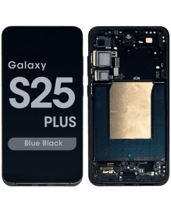 Aftermarket - Soft OLED Screen and Digitizer Assembly w/ Frame for Samsung Galaxy S25 Plus (S936) (US / International Version) (Blue Black)
