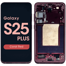 Aftermarket - Soft OLED Screen and Digitizer Assembly w/ Frame for Samsung Galaxy S25 Plus (S936) (Coral Red)