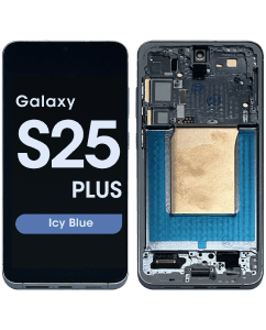 Aftermarket - Soft OLED Screen and Digitizer Assembly w/ Frame for Samsung Galaxy S25 Plus (S936) (US / International Version) (Icy Blue)