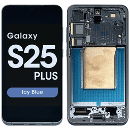 Aftermarket - Soft OLED Screen and Digitizer Assembly w/ Frame for Samsung Galaxy S25 Plus (S936) (US / International Version) (Icy Blue)