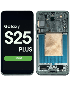 Aftermarket - Soft OLED - OLED Screen and Digitizer Assembly w/ Frame for Samsung Galaxy S25 Plus (S936) (US / International Version) (Mint)