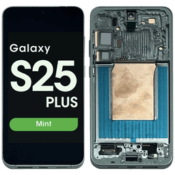 Aftermarket - Soft OLED - OLED Screen and Digitizer Assembly w/ Frame for Samsung Galaxy S25 Plus (S936) (US / International Version) (Mint)
