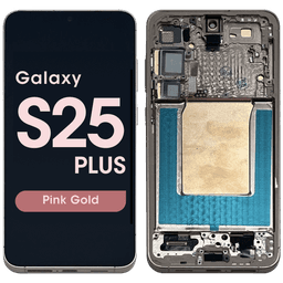 Aftermarket - Soft OLED Screen and Digitizer Assembly w/ Frame for Samsung Galaxy S25 Plus (S936) (US / International Version) (Pink Gold)
