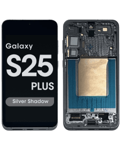 Aftermarket - Soft OLED Screen and Digitizer Assembly w/ Frame for Samsung Galaxy S25 Plus (S936) (US / International Version) (Silver Shadow)