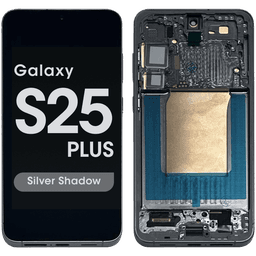 Aftermarket - Soft OLED Screen and Digitizer Assembly w/ Frame for Samsung Galaxy S25 Plus (S936) (US / International Version) (Silver Shadow)