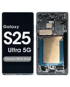 Refurbished - OLED Screen and Digitizer Assembly w/ Frame for Samsung Galaxy S25 Ultra (S938) (US / International Version) (Titanium White Silver / Titanium Silver Blue)