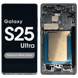 Refurbished - OLED Screen and Digitizer Assembly w/ Frame for Samsung Galaxy S25 Ultra (S938) (US / International Version) (Titanium White Silver / Titanium Silver Blue)