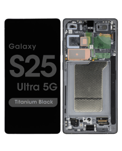 Service Pack - OLED Screen and Digitizer Assembly w/ Frame for Samsung Galaxy S25 Ultra 5G (S938) (Titanium Black)