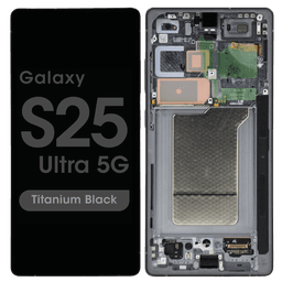 Service Pack - OLED Screen and Digitizer Assembly w/ Frame for Samsung Galaxy S25 Ultra 5G (S938) (Titanium Black)