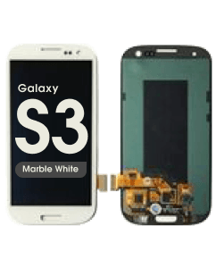 LCD Screen and Digitizer Assembly for Samsung Galaxy S3 (I9300) (No Frame) (No Logo) (Marble White)