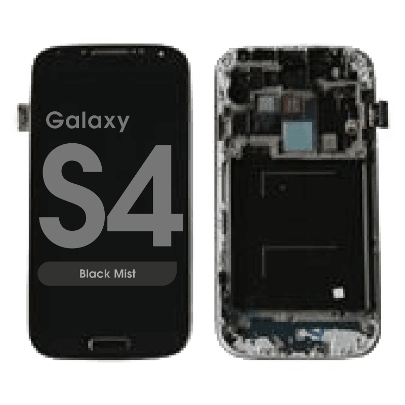 Complete Assembly - LCD Screen and Digitizer Assembly w/ Frame for Samsung Galaxy S4 (I337 / M919) (Black Mist)