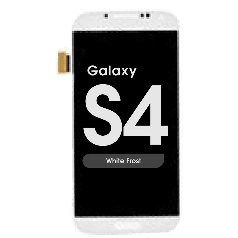 LCD Screen and Digitizer Assembly for Samsung Galaxy S4 (I9500) (No Frame) (White Frost)
