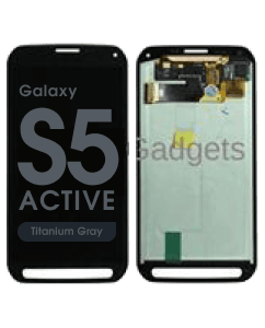 Refurbished - OLED Screen and Digitizer Assembly for Samsung Galaxy S5 Active (G870) (No Frame) (Titanium Gray)