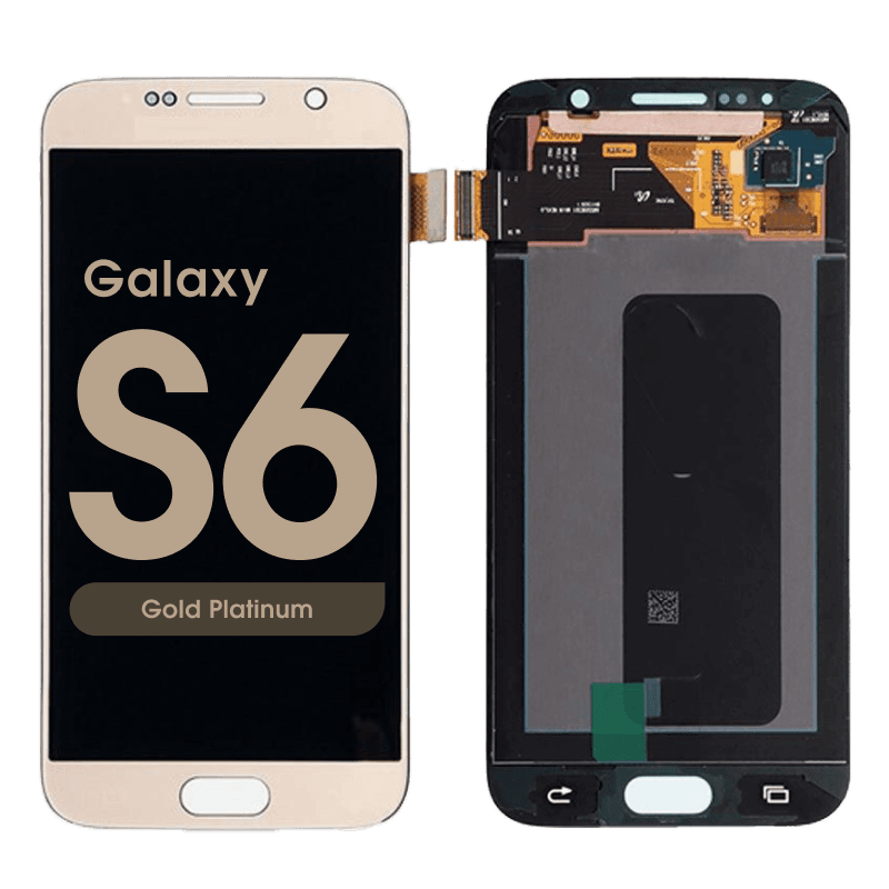 Refurbished - OLED Screen and Digitizer Assembly for Samsung Galaxy S6 (G920) (No Frame) (Gold Platinum)