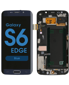 Refurbished - OLED Screen and Digitizer Assembly w/ Frame for Samsung Galaxy S6 Edge (G925) (Blue)