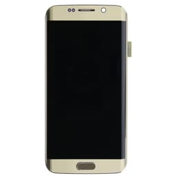 Refurbished - OLED Screen and Digitizer Assembly w/ Frame for Samsung Galaxy S6 Edge (G925) (Gold Platinum)