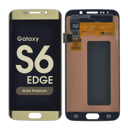 Refurbished - OLED Screen and Digitizer Assembly for Samsung Galaxy S6 Edge (G925) (No Frame) (Gold Platinum)