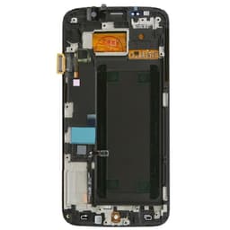 Refurbished - OLED Screen and Digitizer Assembly w/ Frame for Samsung Galaxy S6 Edge (G925) (White Pearl)