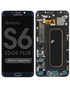 Refurbished - OLED Screen and Digitizer Assembly w/ Frame for Samsung Galaxy S6 Edge Plus (G928) (Black Sapphire)