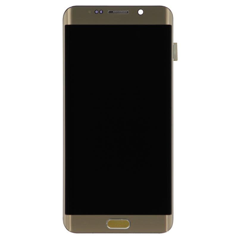 Refurbished - OLED Screen and Digitizer Assembly w/ Frame for Samsung Galaxy S6 Edge Plus (G928) (Gold Platinum)