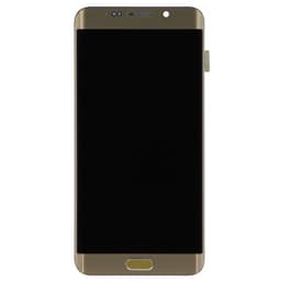Refurbished - OLED Screen and Digitizer Assembly w/ Frame for Samsung Galaxy S6 Edge Plus (G928) (Gold Platinum)