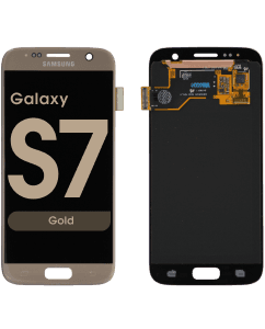 Refurbished - OLED Screen and Digitizer Assembly for Samsung Galaxy S7 (G930) (No Frame) (Gold)
