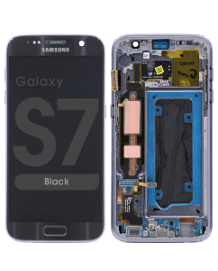 Refurbished - OLED Screen and Digitizer Assembly w/ Frame for Samsung Galaxy S7 (US Models Only) (G930) (Black)