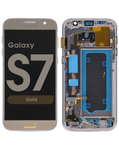 Refurbished - OLED Screen and Digitizer Assembly w/ Frame for Samsung Galaxy S7 (US Models Only) (G930) (Gold)