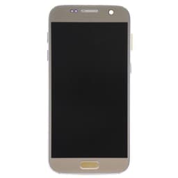 Refurbished - OLED Screen and Digitizer Assembly w/ Frame for Samsung Galaxy S7 (US Models Only) (G930) (Gold)