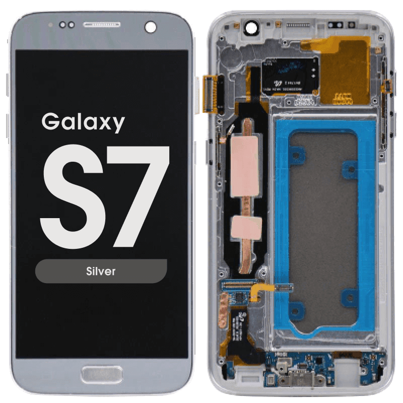 Refurbished - OLED Screen and Digitizer Assembly w/ Frame for Samsung Galaxy S7 (US Models Only) (G930) (Silver)
