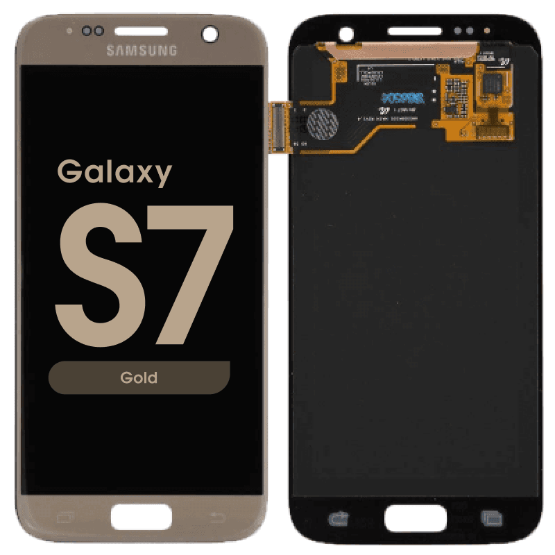 Refurbished - OLED Screen and Digitizer Assembly for Samsung Galaxy S7 (G930) (No Frame) (Gold)