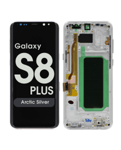 Aftermarket - OLED Screen and Digitizer Assembly w/ Frame for Samsung Galaxy S8 Plus (G955) (Arctic Silver)