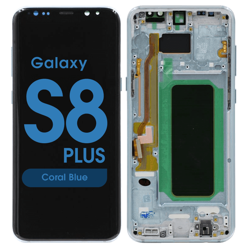 Aftermarket - OLED Screen and Digitizer Assembly w/ Frame for Samsung Galaxy S8 Plus (G955) (Coral Blue)