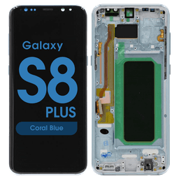 Aftermarket - OLED Screen and Digitizer Assembly w/ Frame for Samsung Galaxy S8 Plus (G955) (Coral Blue)